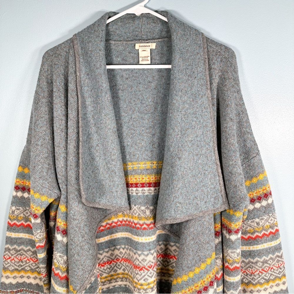 Sundance Lambs Wool Waterfall Draped Open Front S… - image 2